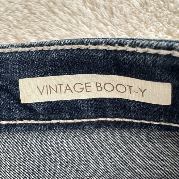 Vintage America Jeans Womens Size 10/30 Blue Medium Wash Denim Boot Cut Mid Rise - Picture 9 of 14